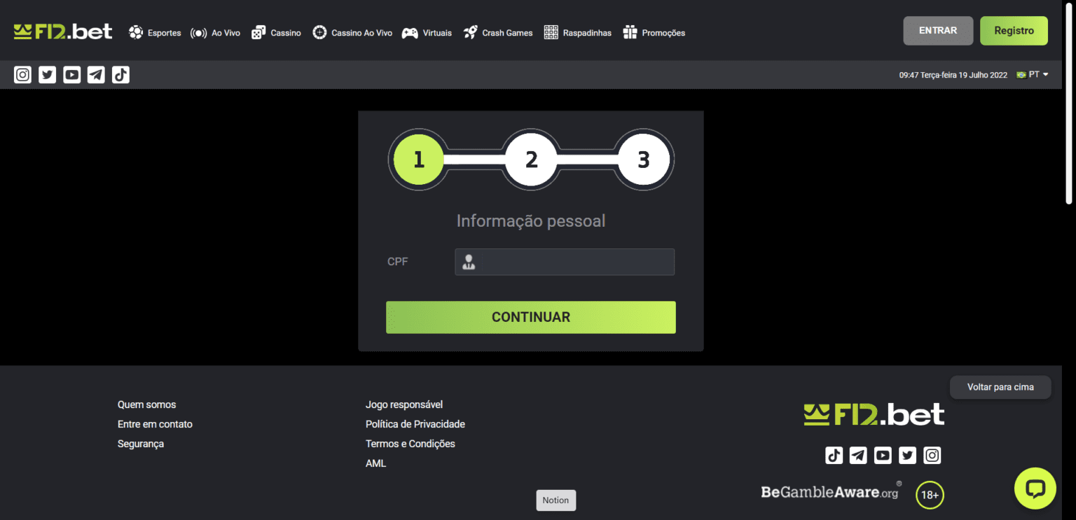 f12bet recuperar conta